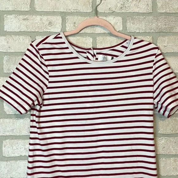 DV Dolce Vita striped shirt mini dress with suede pocket size M - Picture 2 of 8